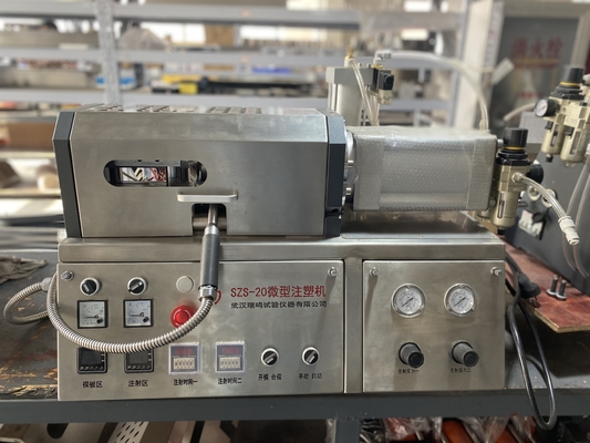 acheter Échantillon matériel de Plymer de cannelure de Mini Injection Molding Machines For de laboratoire online manufacture
